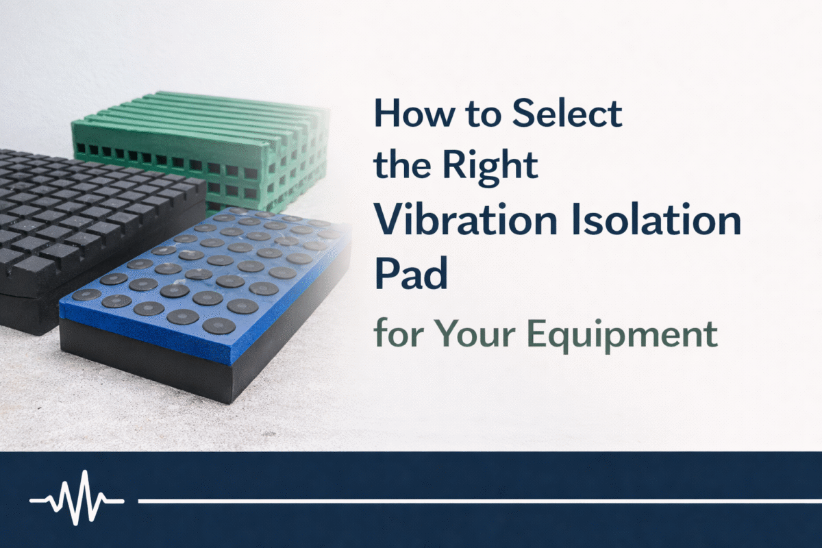How to Select the Right Vibration Isolation Pad for Your Equipment
