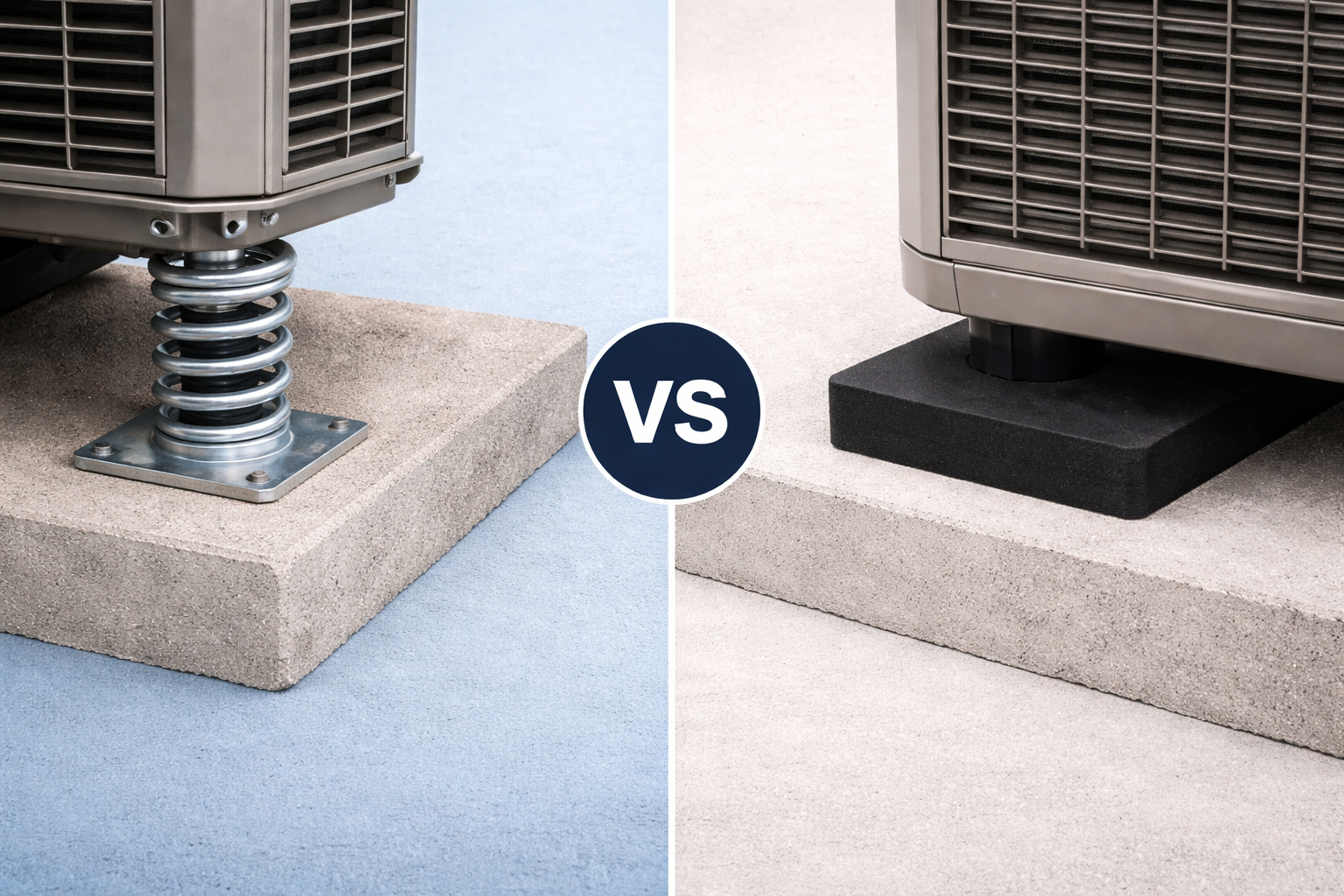 Spring Isolators vs Neoprene Pads Which Is Right for Your HVAC System