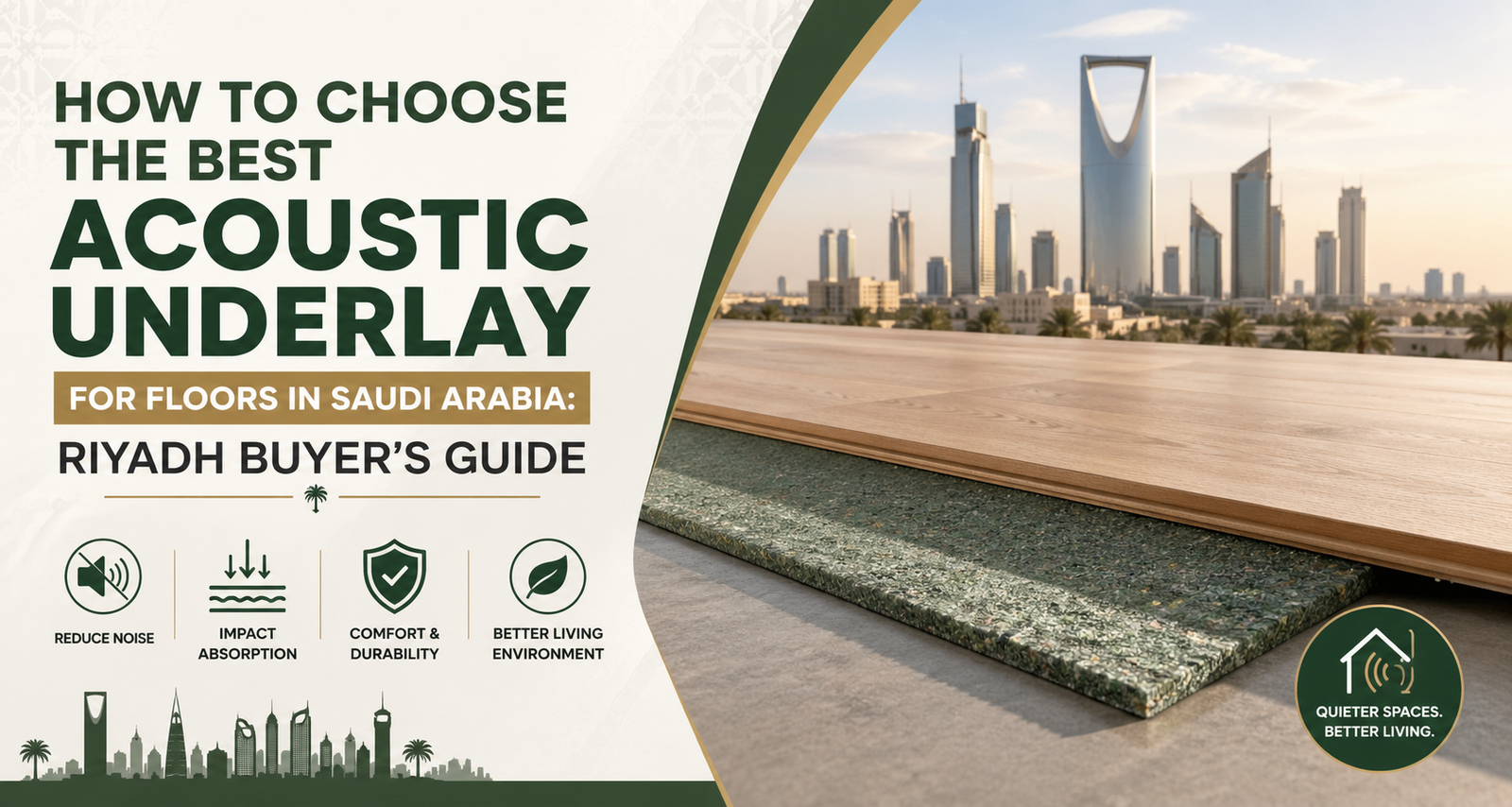 Acoustic underlay buyer's guide Riyadh