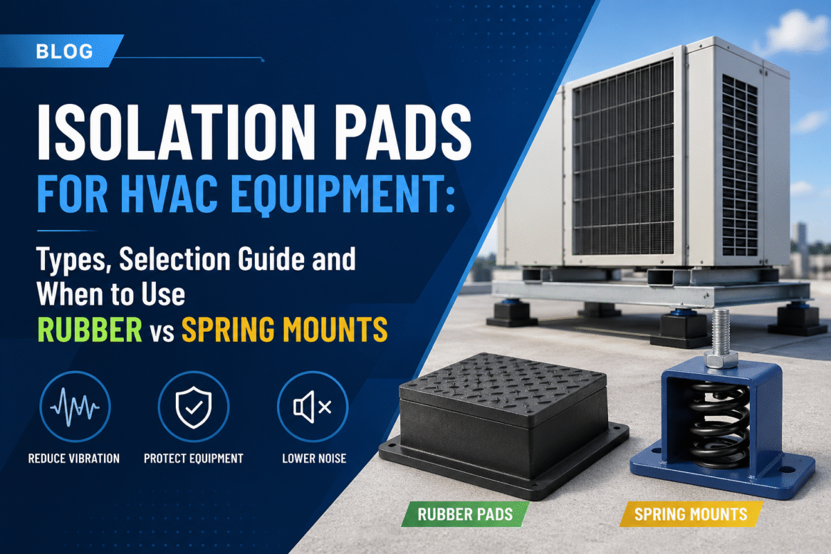 Isolation pads for HVAC systems