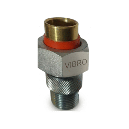 VIBRO DIE ELECTRIC UNION MALE STEEL - BRASS SOLDER
